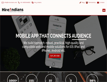 Tablet Screenshot of hireindians.net
